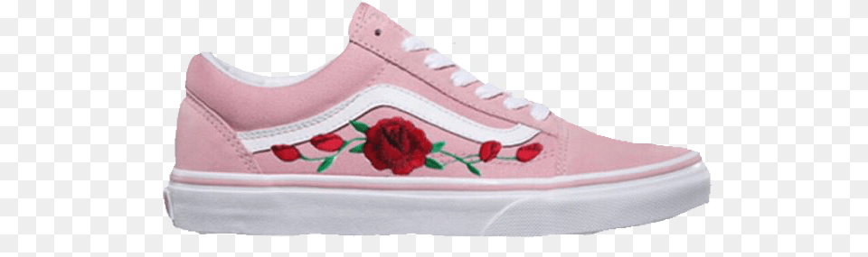 Pink Rose Vans Polyvore Moodboard Filler Shoes Sneakers Pink Vans With Roses, Clothing, Footwear, Shoe, Sneaker Free Transparent Png