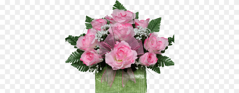 Pink Roses With Babys Breath Garden Roses, Flower, Flower Arrangement, Flower Bouquet, Plant Free Png Download