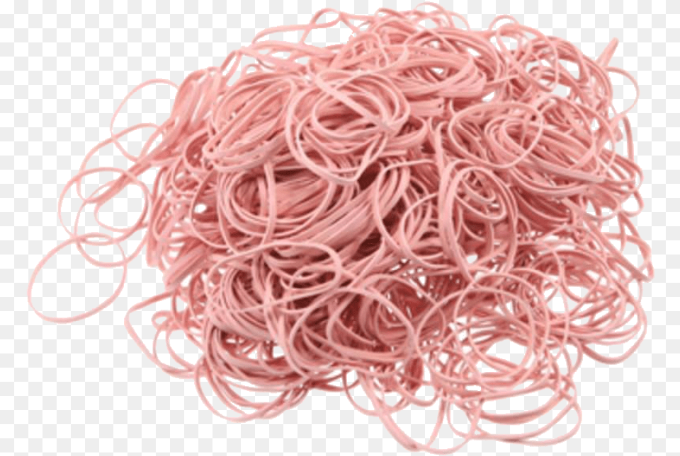 Pink Rubber Bands, Food, Noodle, Pasta, Vermicelli Free Transparent Png