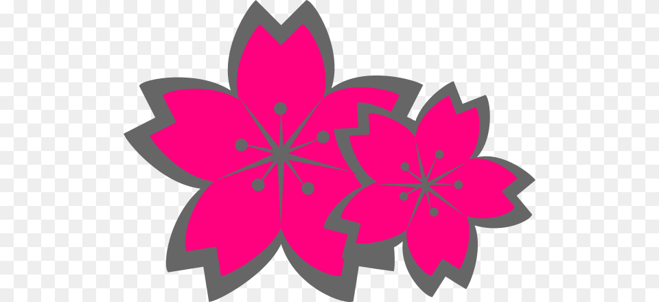 Pink Sakura Flowers Clip Art, Floral Design, Graphics, Leaf, Pattern Png