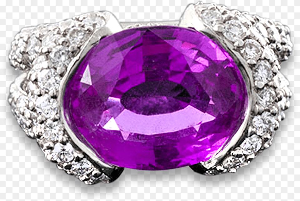 Pink Sapphire And Diamond Ring Diamond, Accessories, Gemstone, Jewelry, Ornament Free Transparent Png