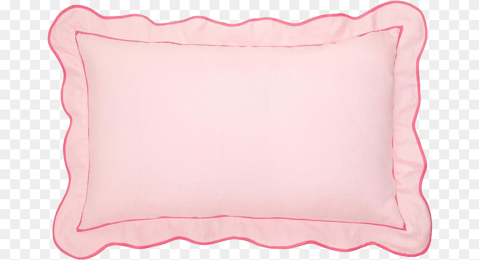 Pink Scallop Cushion, Home Decor, Pillow Png Image