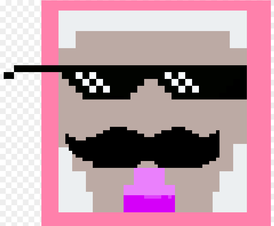 Pink Sheep Mlg Mode Illustration, Face, Head, Person, Mustache Free Transparent Png