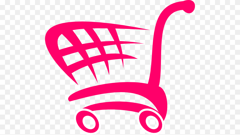 Pink Shopping Cart Clip Art At Clker Icon Shop Cart, Stencil, Shopping Cart, Dynamite, Weapon Free Png Download