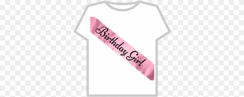 Pink Silk Birthday Girl Sash Roblox Birthday Girl Roblox Free Transparent Png