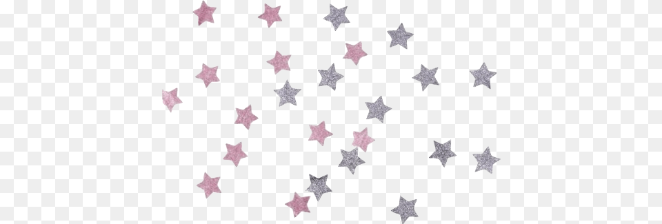 Pink Silver Stars Confetti Bling, Star Symbol, Symbol, Paper Free Png Download