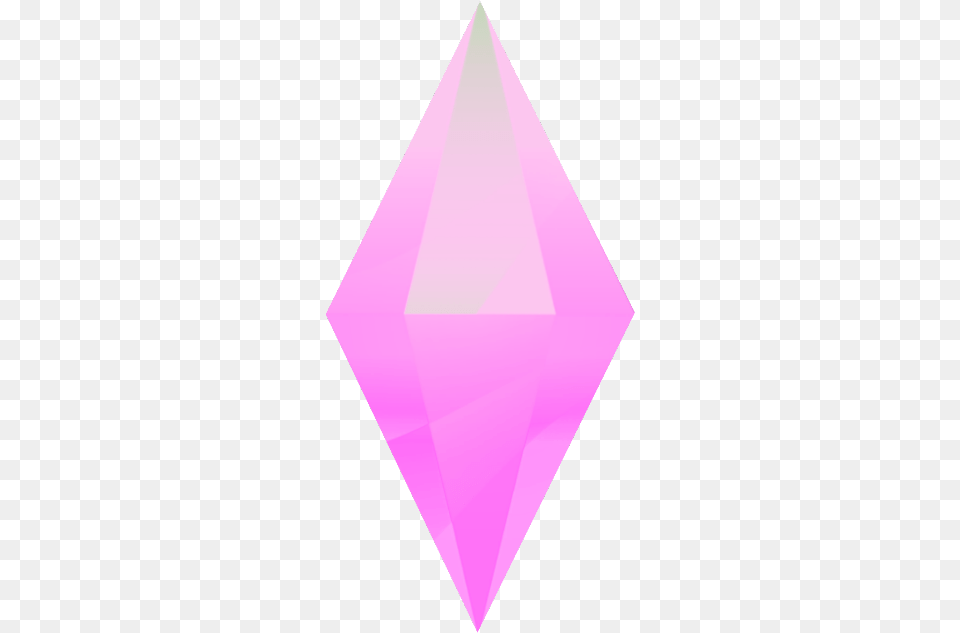 Pink Sims Recolored Diamond Pastel Aesthetic Triangle, Accessories, Gemstone, Jewelry, Mineral Png Image