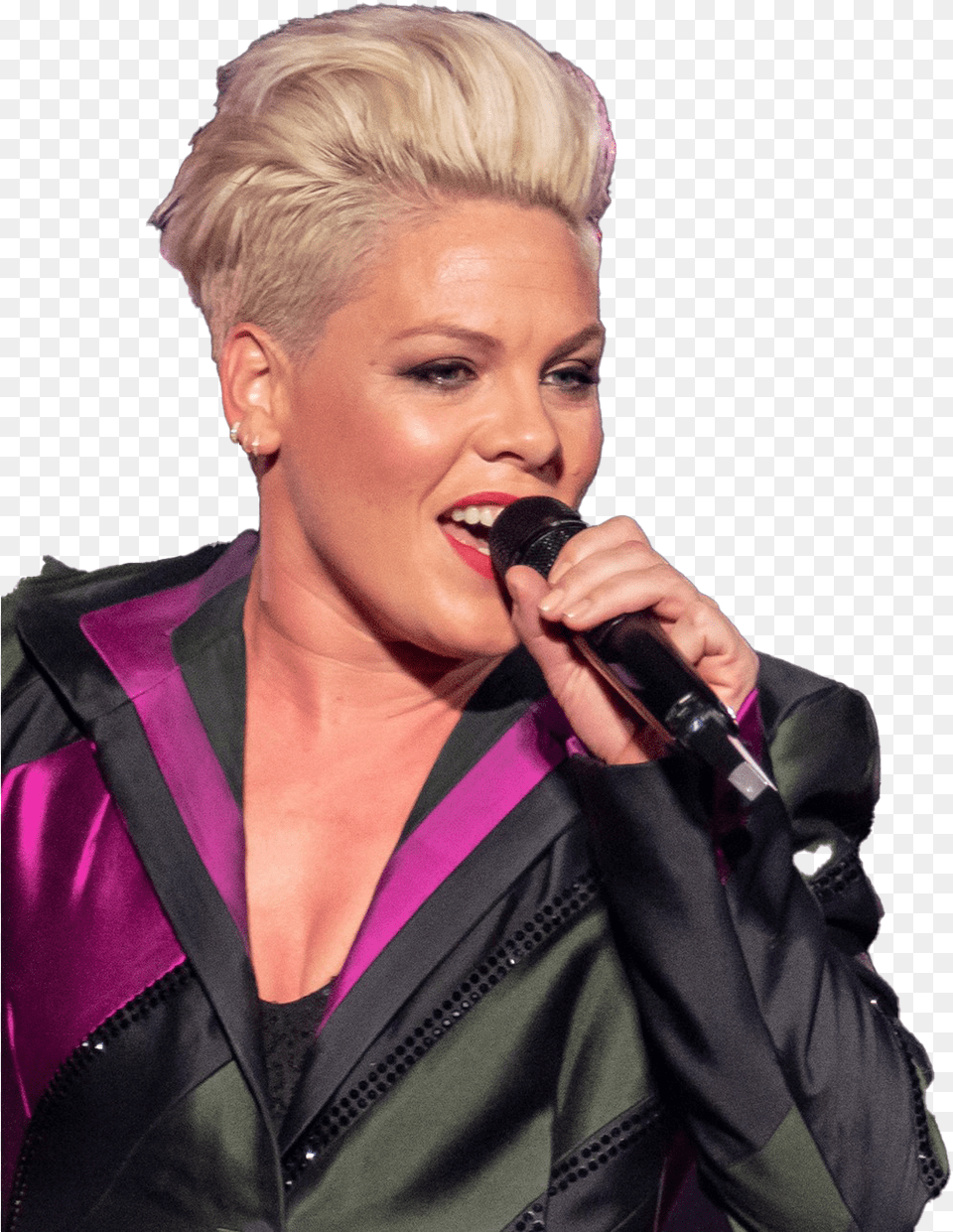 Pink Singer Background Pink Singer, Hair, Blonde, Person, Electrical Device Png Image