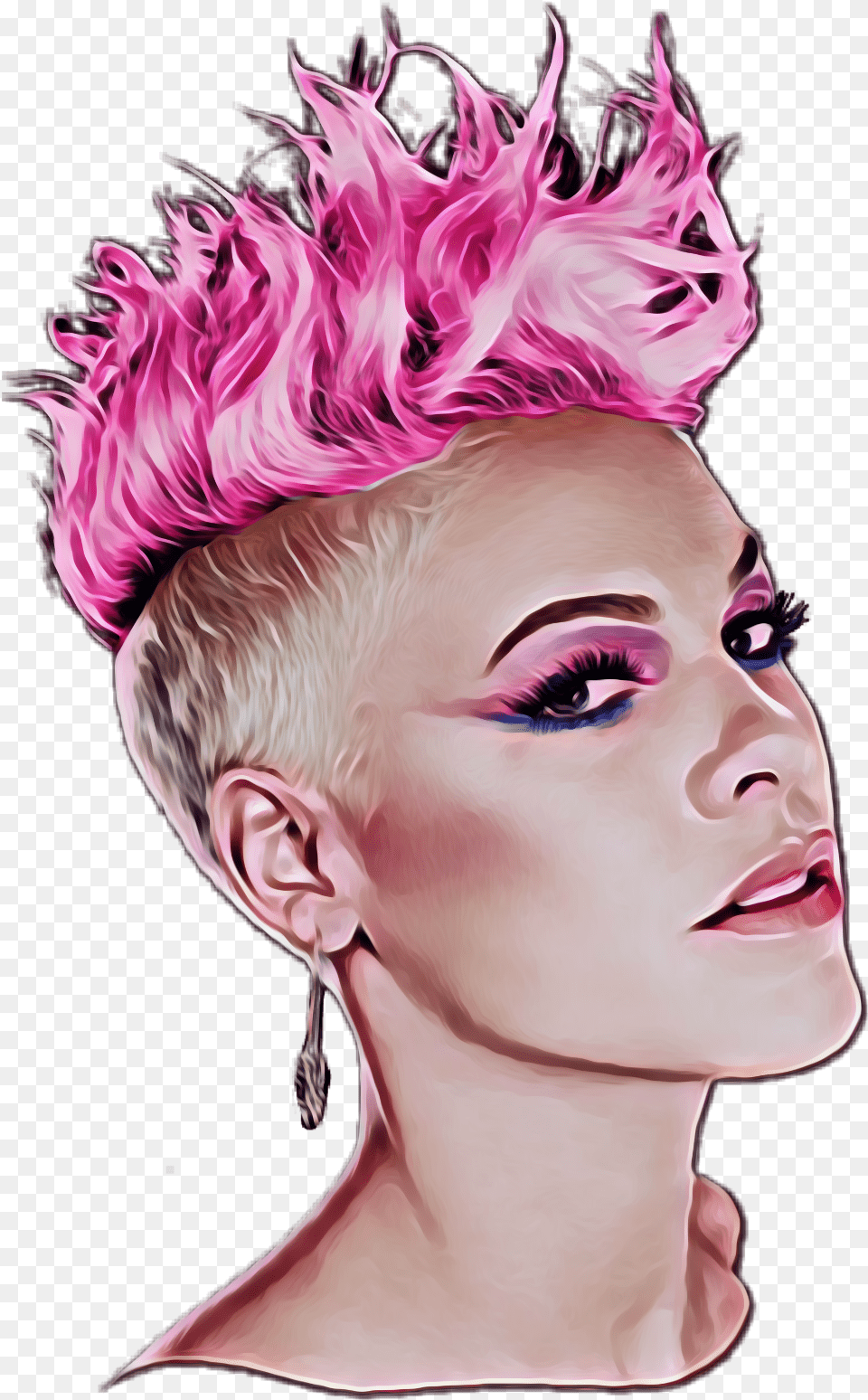 Pink Singer Transparent, Adult, Female, Person, Woman Png Image