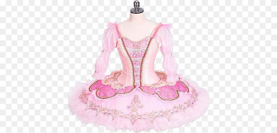 Pink Sleeping Beauty Tutu Lace, Clothing, Dress, Person, Costume Free Png