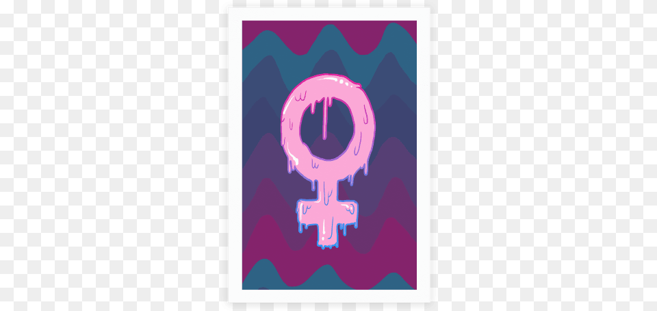Pink Slime Feminism Poster Goth Subculture, Purple, Person, Head Free Transparent Png