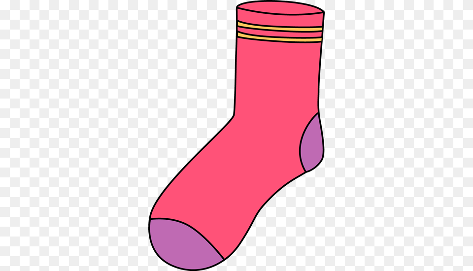 Pink Sock Clip Art, Smoke Pipe, Clothing, Hosiery Free Png