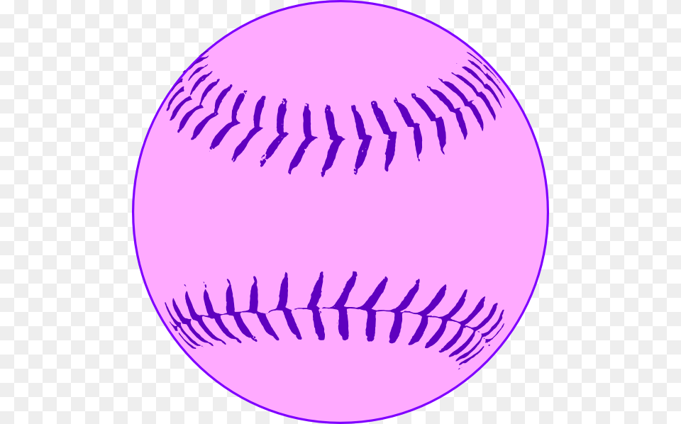 Pink Softball Clip Art Softball Clip Art, Purple, Sphere, Clothing, Hardhat Free Png Download