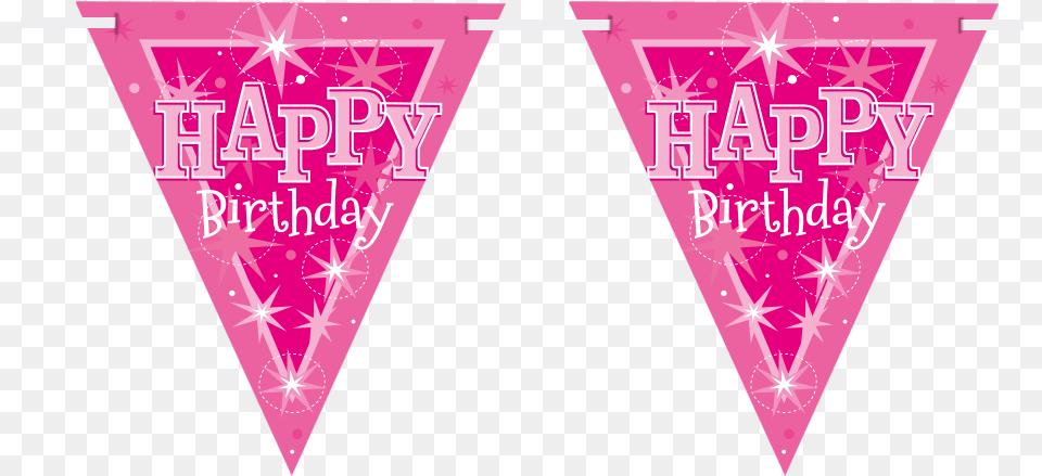 Pink Sparkle Bunting Triangle, Banner, Text, Purple, Dynamite Png
