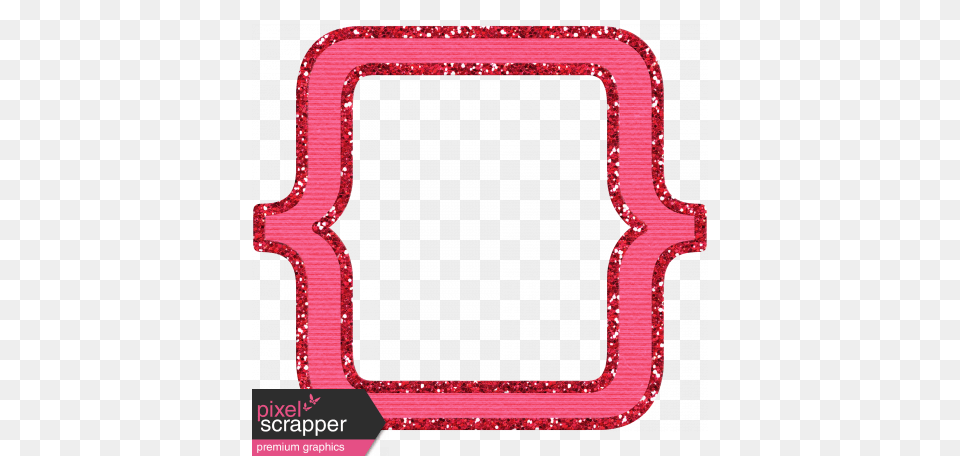 Pink Sparkle Frame Graphic, Home Decor, Rug, Pattern Free Png