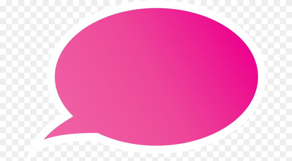 Pink Speech Bubble Transparent Background, Purple Png Image