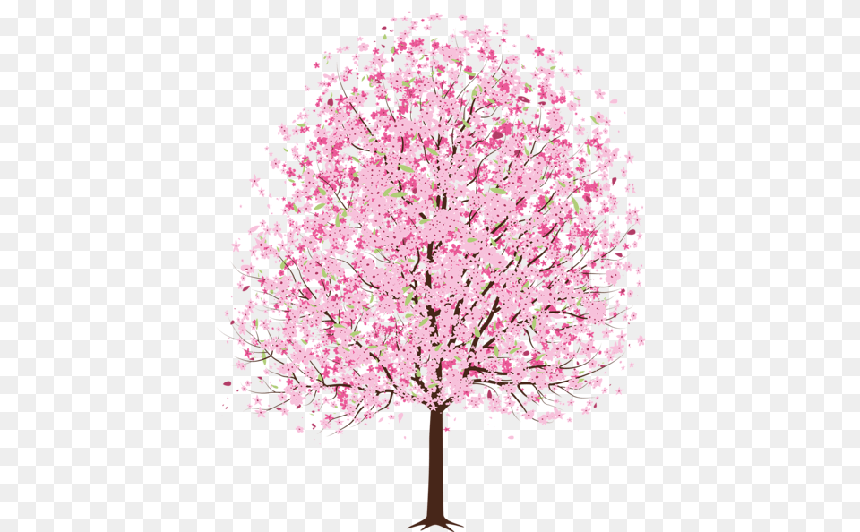 Pink Spring Deco Tree Clipart Spring Tree Clipart, Flower, Plant, Cherry Blossom, Petal Free Png
