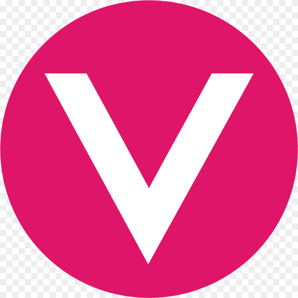 Pink Square Channel V New Logo, Disk Free Png