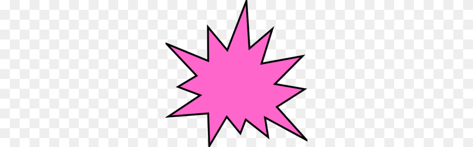 Pink Star Burst Clip Art, Leaf, Plant, Star Symbol, Symbol Png