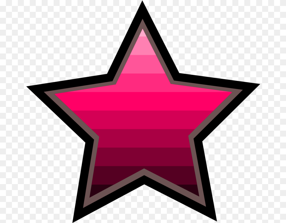 Pink Star Symmetry Clipart Black And Pink Star, Star Symbol, Symbol Png Image