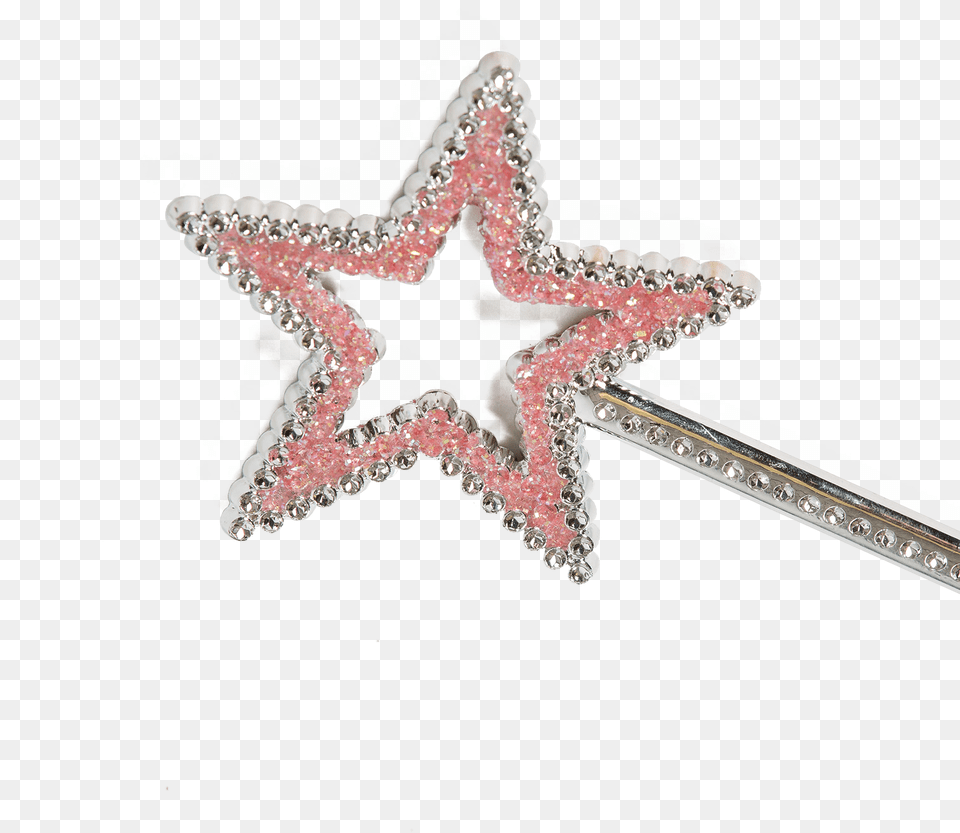 Pink Star Transparent Background Fairy Wands Rose Gold Fairy Wand, Accessories, Hair Slide, Chandelier, Lamp Png Image