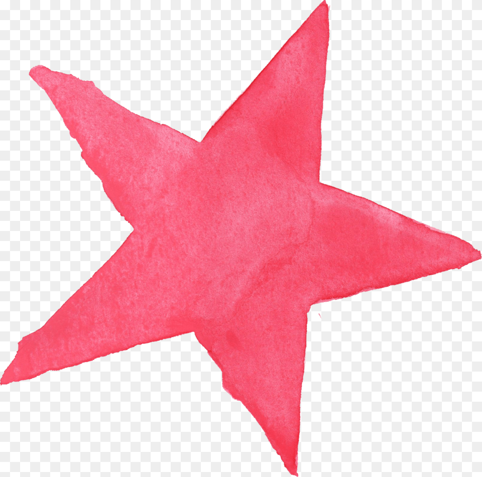 Pink Stars Watercolor Star, Star Symbol, Symbol, Animal, Fish Free Transparent Png