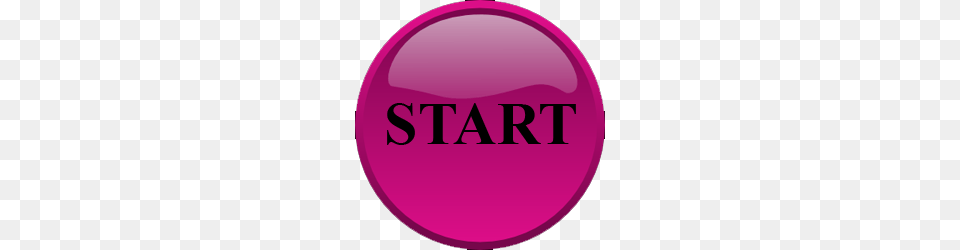 Pink Start Button, Badge, Logo, Symbol, Purple Free Png Download