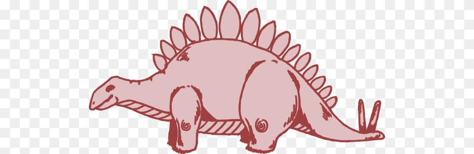 Pink Stegosaurus Svg Clip Arts 600 X 313 Px, Animal, Mammal, Wildlife Free Png Download