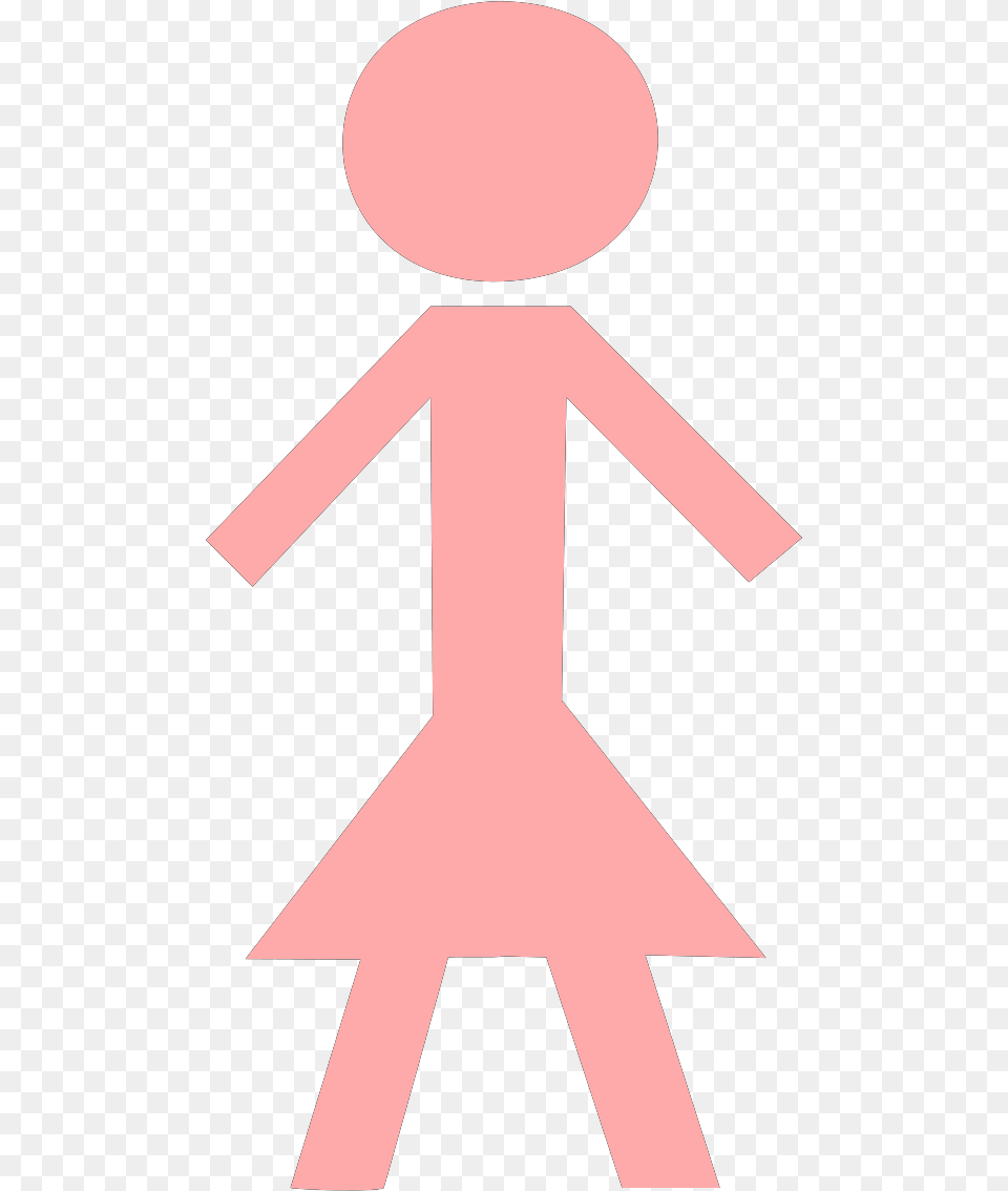 Pink Stick Figure Clip Art Inheritance In Oop, Sign, Symbol, Astronomy, Cross Free Transparent Png