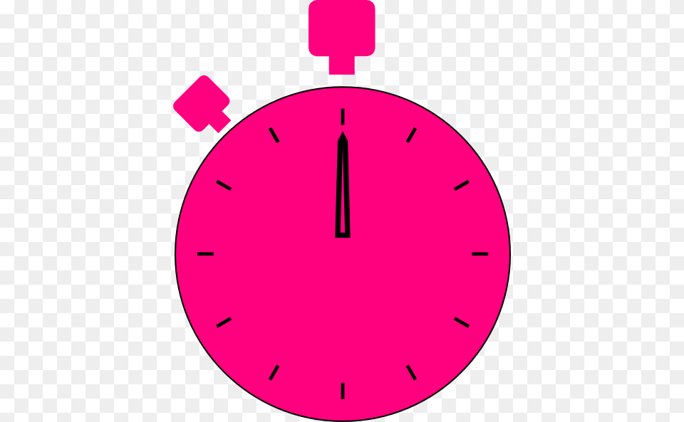 Pink Stopwatch Clipart, Analog Clock, Clock, Disk Png