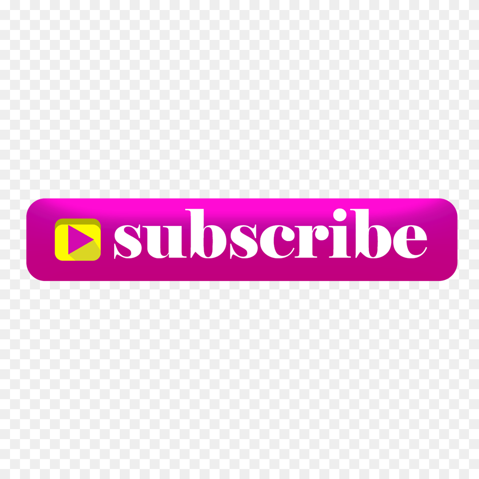 Pink Subscribe, Logo, Food, Sweets, Sticker Png Image