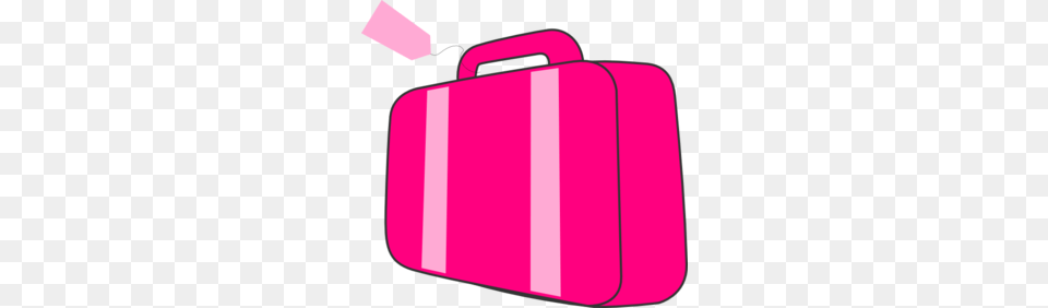 Pink Suitcase Clip Art, Bag, Briefcase, First Aid, Baggage Free Png Download