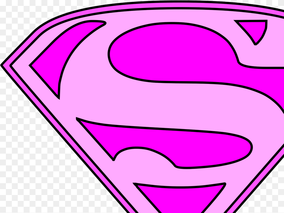 Pink Superman Logo Svg Vector Pink Superman Logo, Purple, Symbol Free Png Download