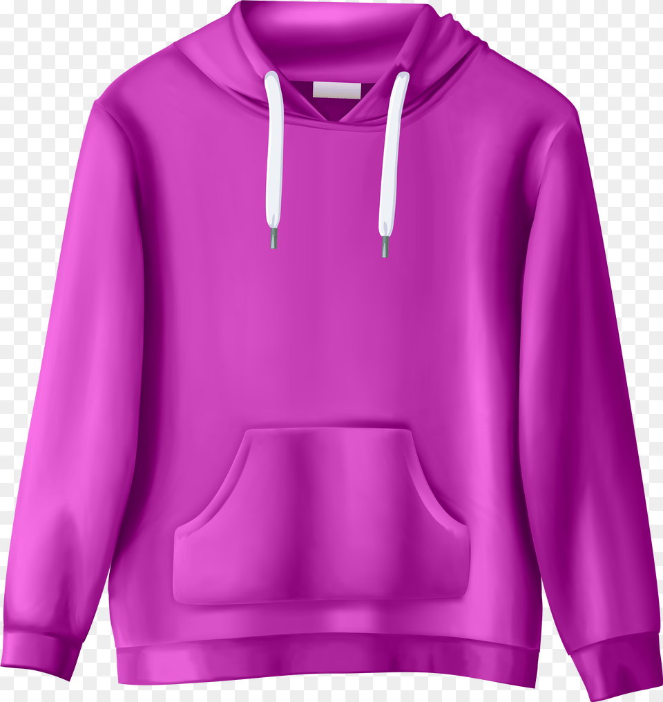 Pink Sweatshirt Clip Transparent Background Clothes Clipart, Clothing, Hoodie, Knitwear, Sweater Free Png