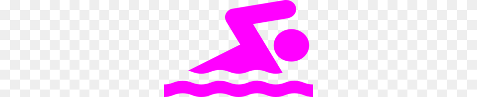 Pink Swimmer Clip Art, Purple, Symbol, Number, Text Free Transparent Png