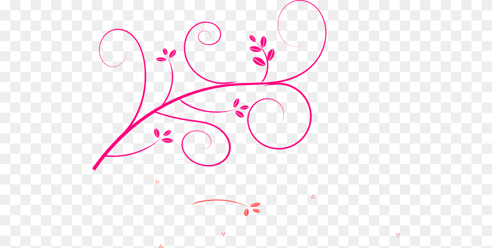 Pink Swirl Vine Clip Art, Floral Design, Graphics, Pattern, White Board Free Transparent Png