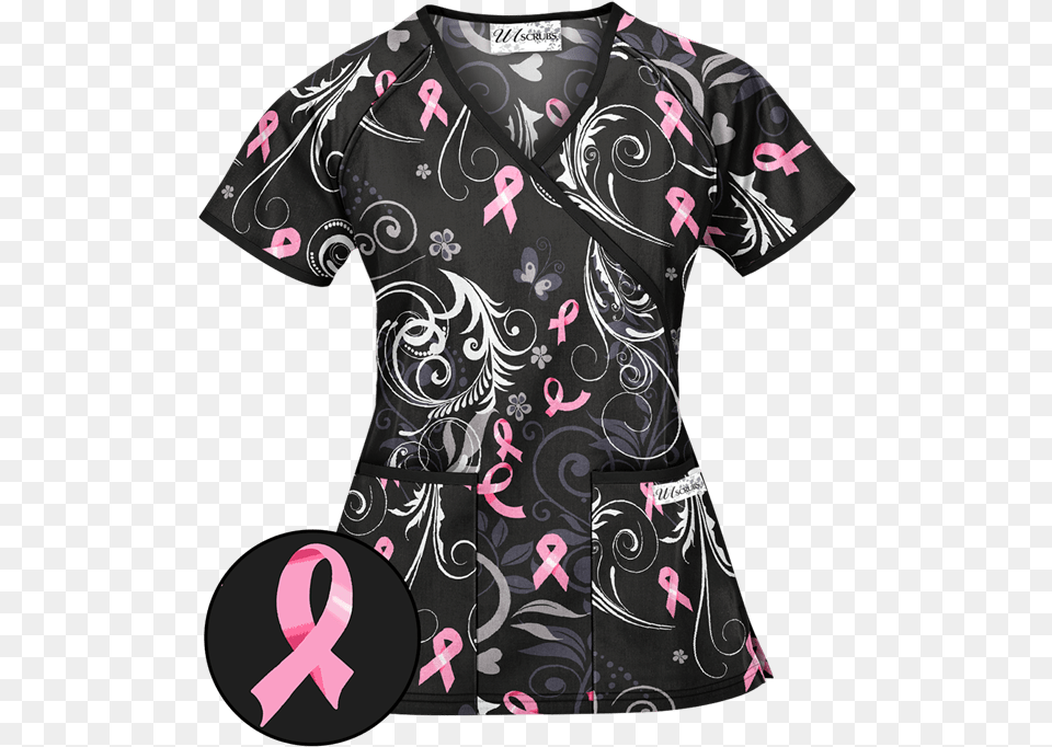 Pink Swirls, Clothing, Dress, Pattern, T-shirt Free Png Download