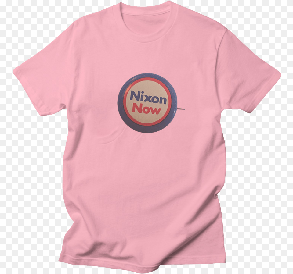 Pink T Shirt 1972 Nixon Now 1 14quot Richard Nixon Presidental Campaign, Clothing, T-shirt Png Image