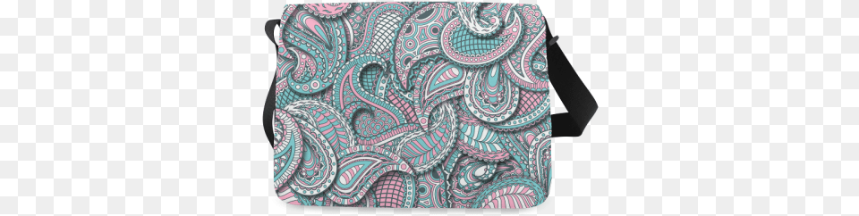 Pink Teal White Fun Ornate Paisley Pattern Messenger Pink Blue Paisley Pattern Shower Curtain Free Png