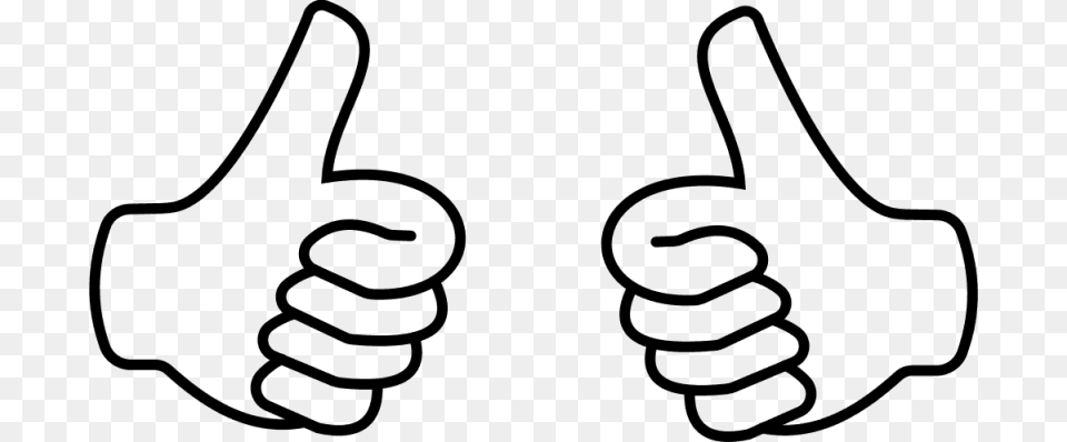 Pink Thumbs Up Clip Art, Gray Free Png Download