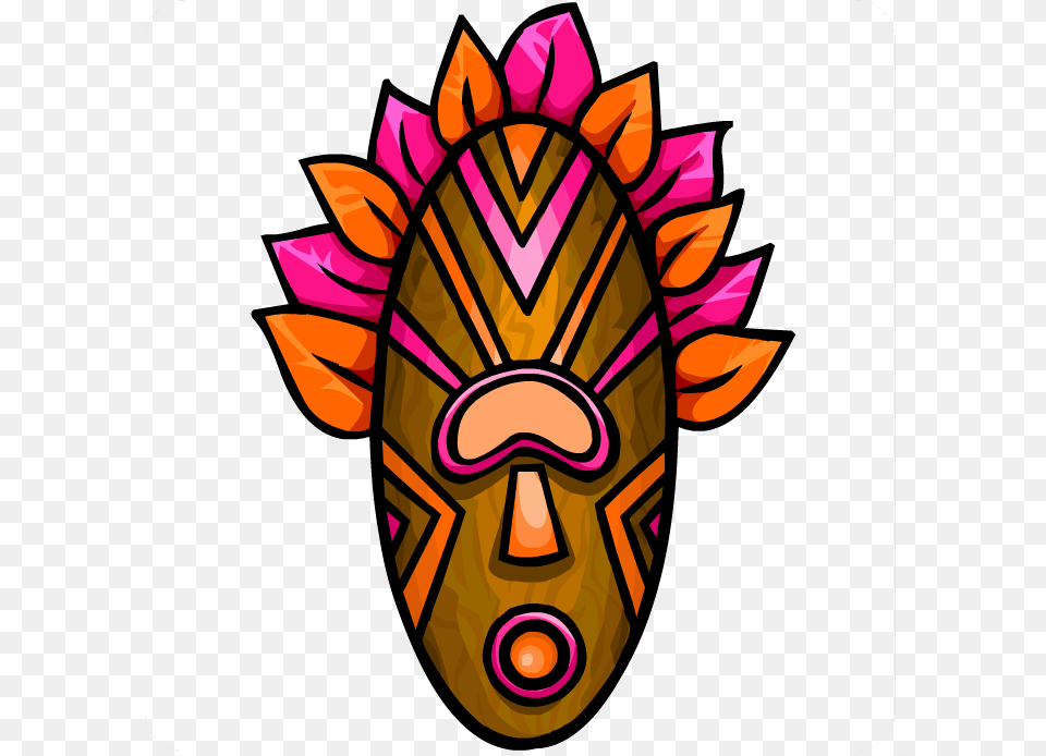Pink Tiki Mask Tiki Mask, Emblem, Symbol, Dynamite, Weapon Png