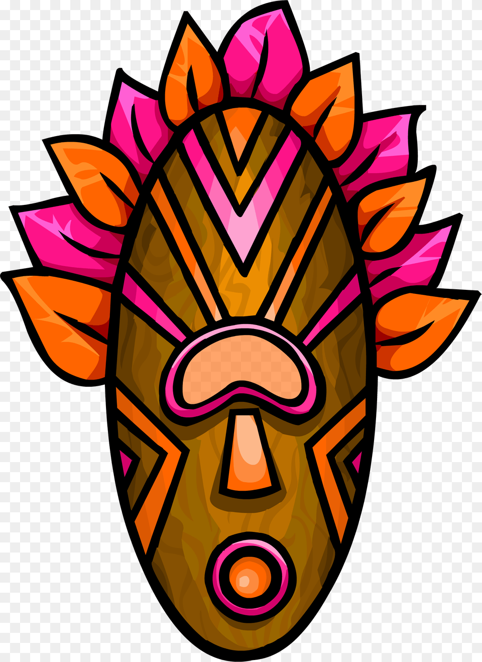 Pink Tiki Mask Tiki Mask, Dynamite, Weapon, Emblem, Symbol Png