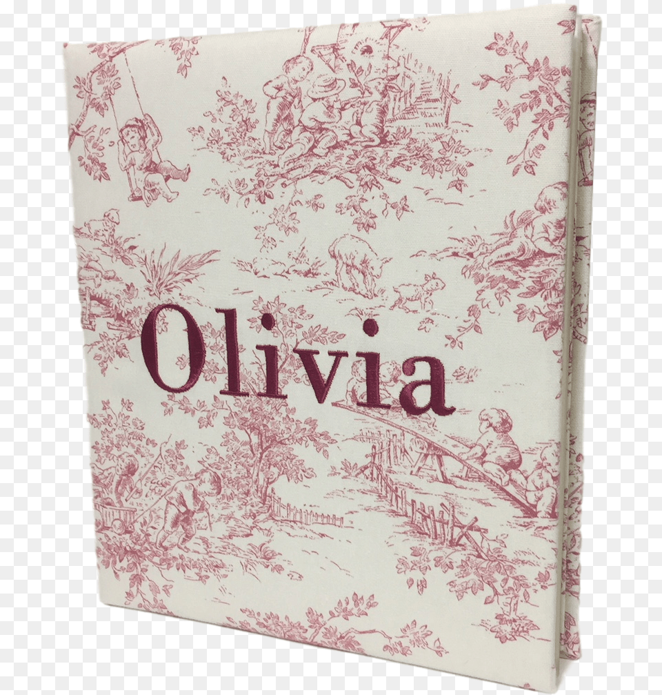 Pink Toile Personalized Baby Photo Album Personalized Baby Album, Book, Publication, Person Png