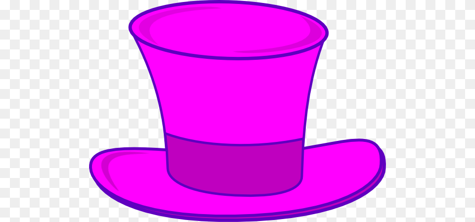 Pink Top Hat Clipart, Clothing, Saucer, Cup Free Png