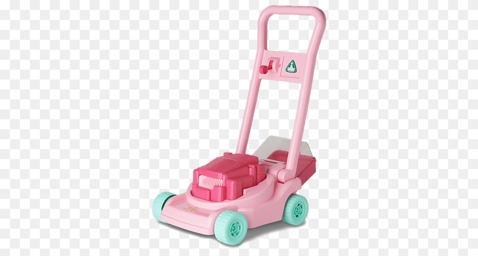 Pink Toy Lawn Mower, Grass, Plant, Device, Lawn Mower Free Png Download