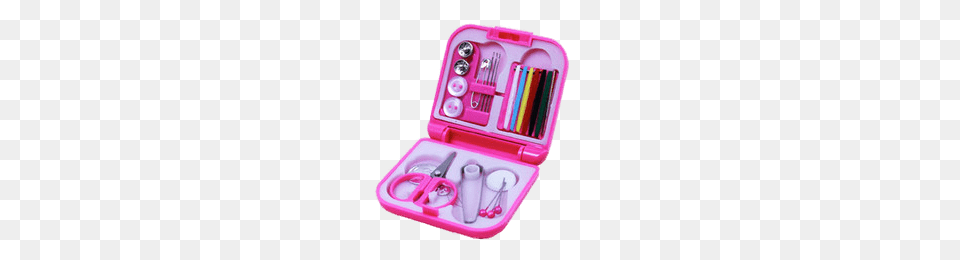 Pink Travel Sewing Kit, First Aid, Cabinet, Furniture, Pencil Box Png