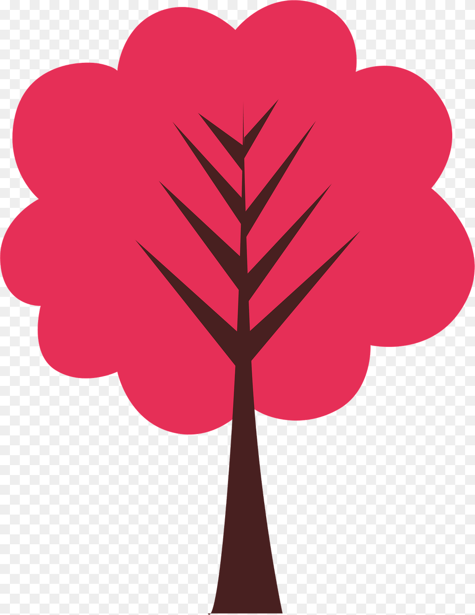 Pink Tree Clipart, Leaf, Plant, Flower, Art Png