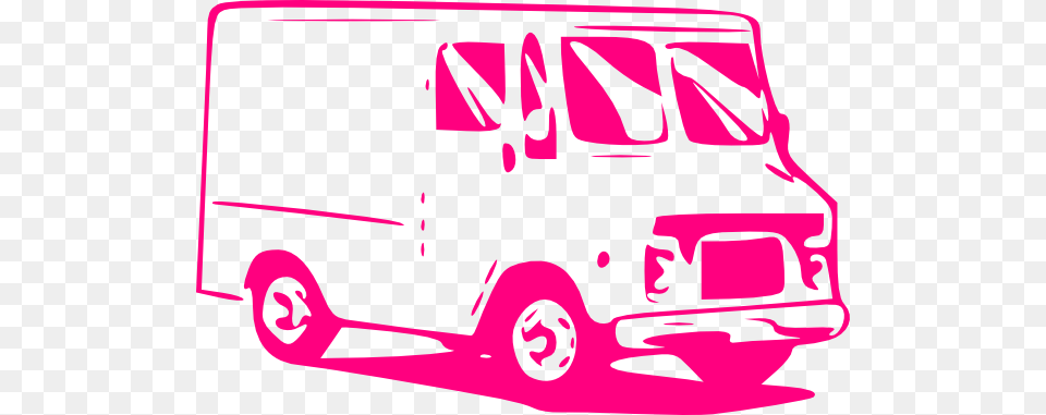 Pink Truck Clip Art, Transportation, Van, Vehicle, Moving Van Free Png Download