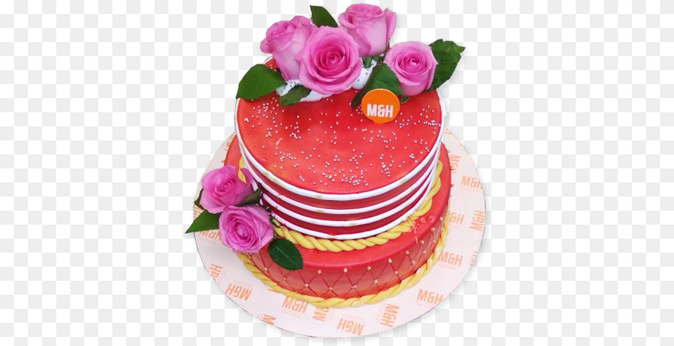 Pink U0026 Red Wedding Cake Birthday Cake, Birthday Cake, Rose, Plant, Icing Free Png Download
