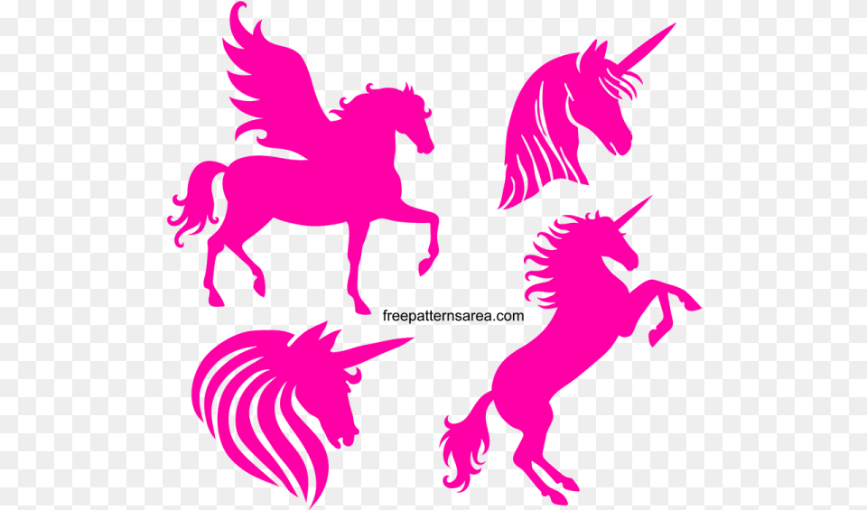 Pink Unicorn, Purple, Animal, Horse, Mammal Free Transparent Png